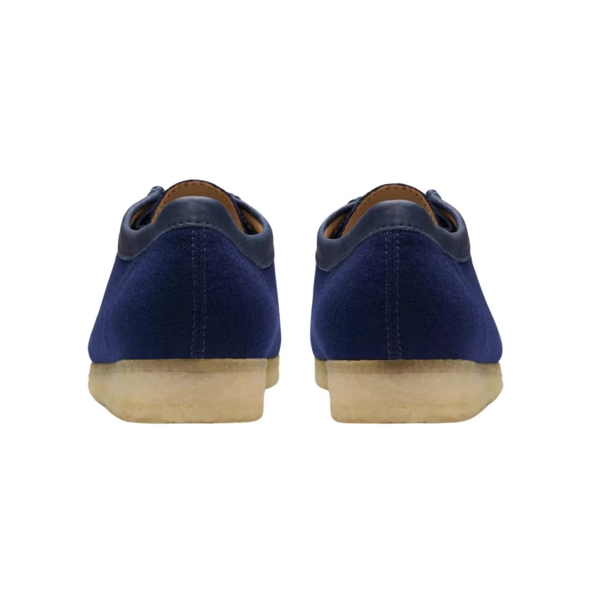 Clarks Men's Wallabee Navy Wool