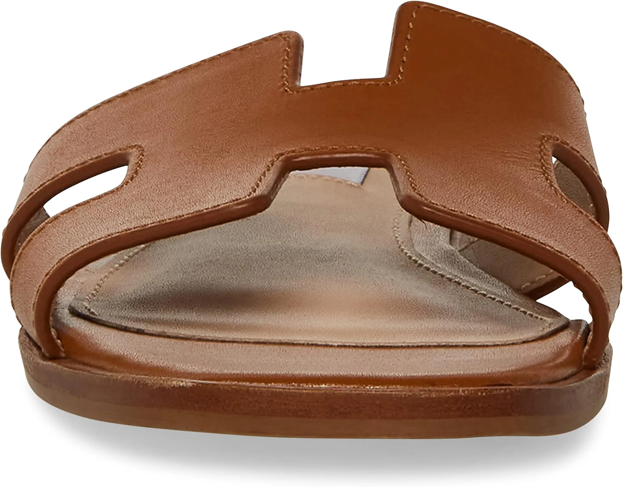 Hadyn Sandal Steve Madden Flat Sandal in Cognac Leather