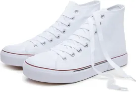 hash bubbie Unisex Fashion High top Sneakers Womens Classic High Tops Canvas Shoes Casual Tennis Shoes for Men