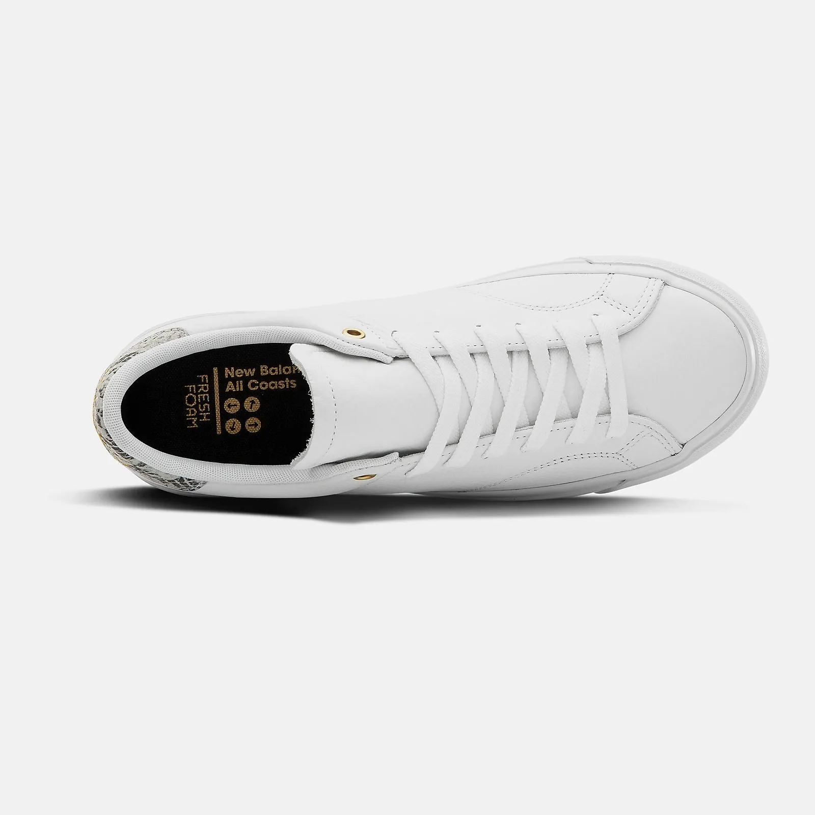 NEW BALANCE 210 WHITE LEATHER SHOES