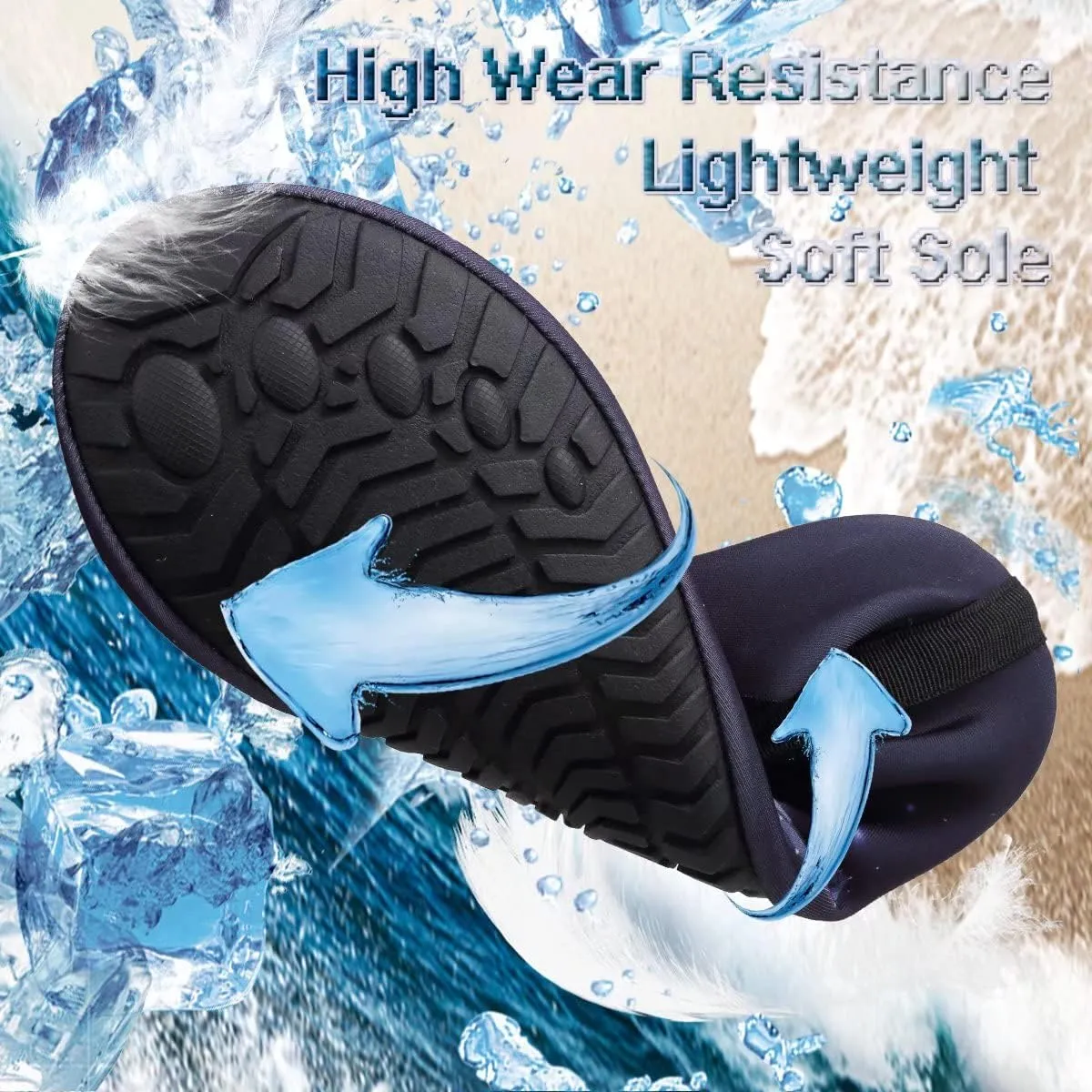 YALOX Water Shoes Women's Men's Outdoor Beach Swimming Aqua Socks Quick-Dry Barefoot Shoes Surfing Yoga Pool Exercise